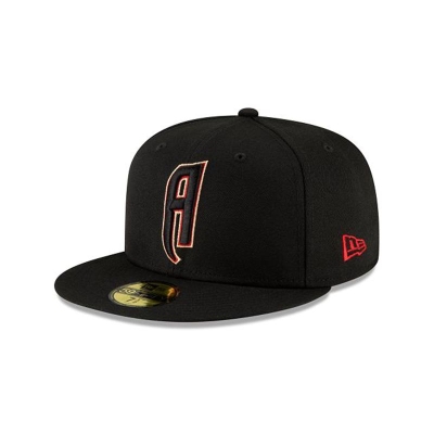 Black Arizona Diamondbacks Hat - New Era MLB Ligature 59FIFTY Fitted Caps USA4125603